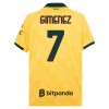 Maglia ufficiale AC Milan Gimenez 7 Alternativa 2025-26 per Uomo